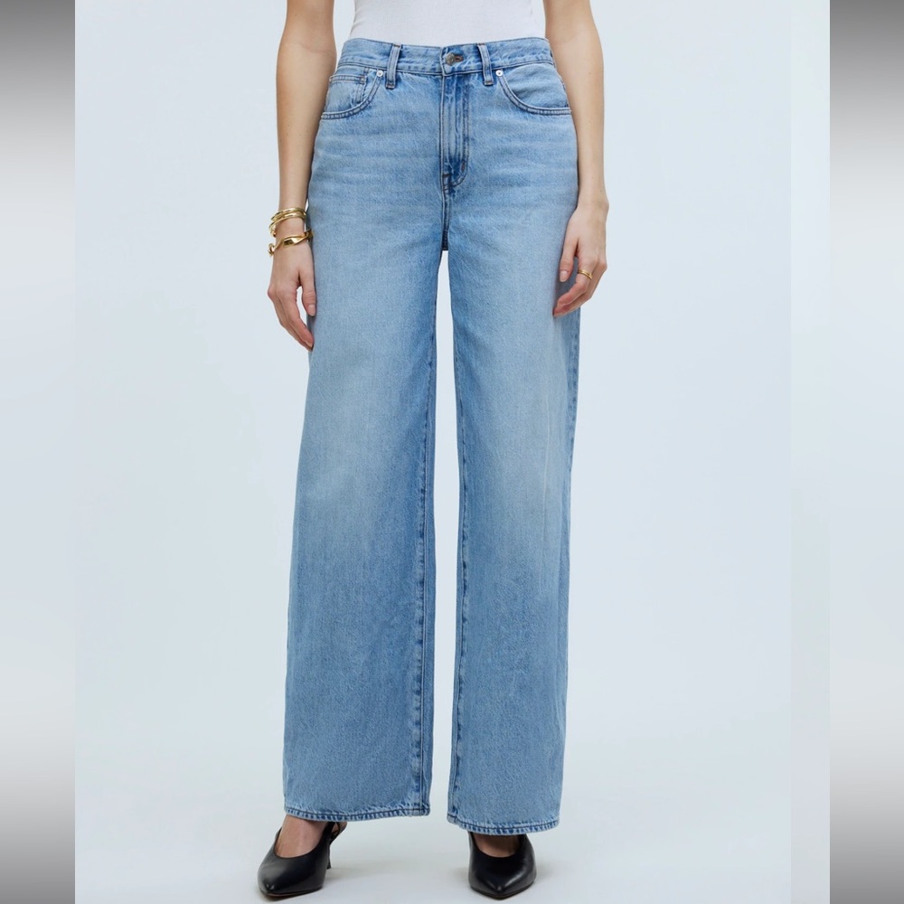Madewell superwide-leg jeans in Ahern wash - Picture 2 of 6